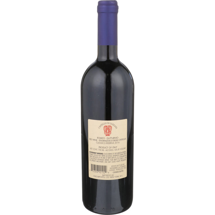Castello Di Luzzano Gutturnio Classico Rosso Riserva Romeo 2016 - 750ML