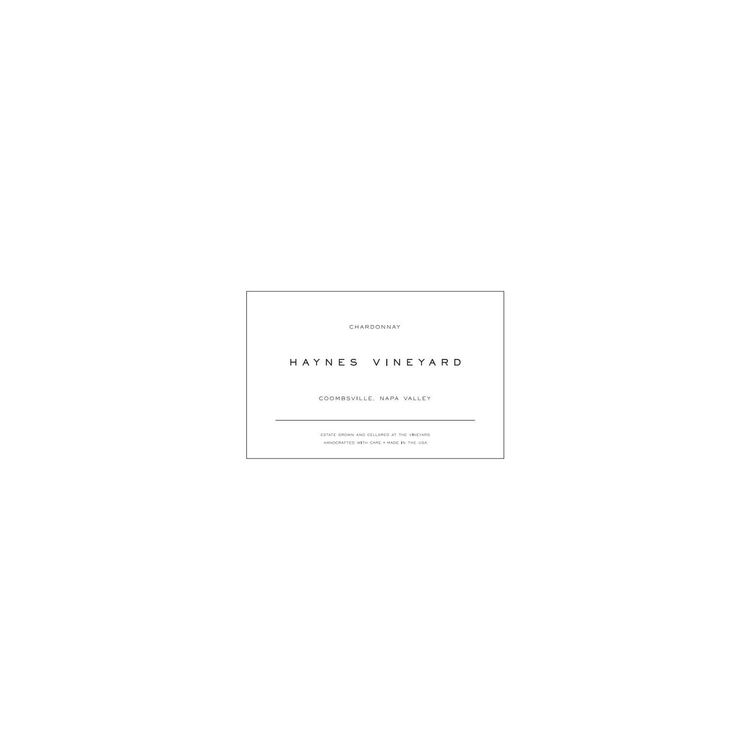 Haynes Vineyard Chardonnay Forgeron Coombsville 2020 - 750ML