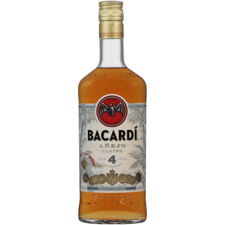 Bacardi Aged Rum Anejo Cuatro 4 Yr 80 - 750ML