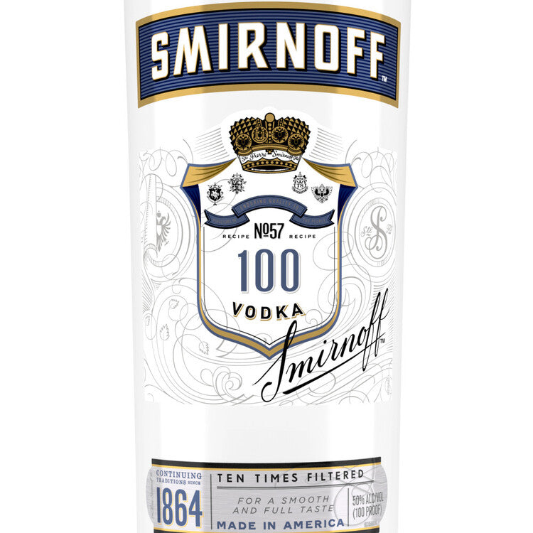 Smirnoff Vodka 100 - 1.0L