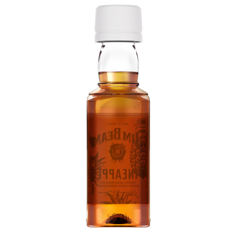 Jim Beam Pineapple Liqueur Infused With Bourbon Flavored Whiskey 65 - 50ML