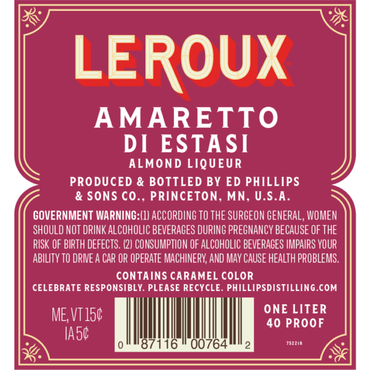 Leroux Amaretto Di Estasi 40 - 1.0L
