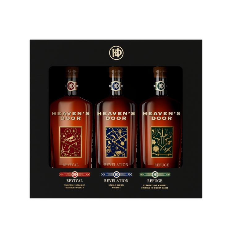 Heaven'S Door Trilogy Collection Combo 1 Each Straight Bourbon 92, Dou - 200ML