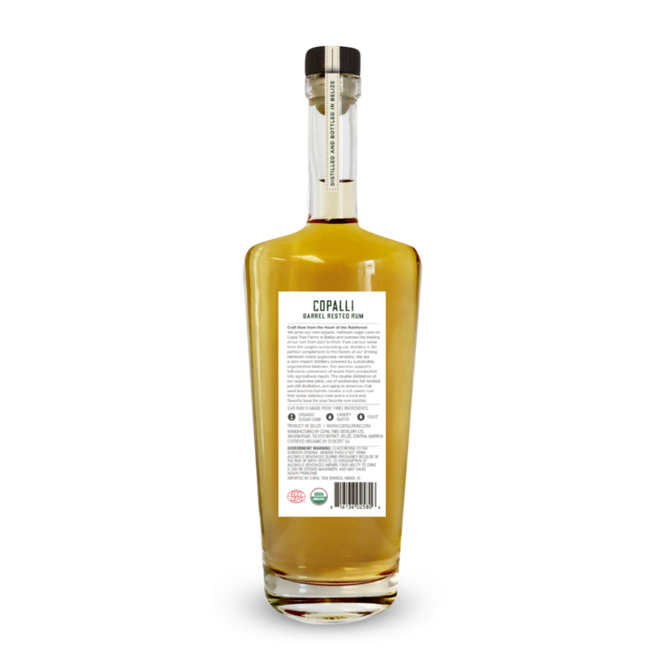 Copalli Barrel Rested Rum Single Estate 88 - 750ML