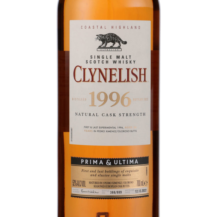 Clynelish Single Malt Scotch Natural Cask Strength 1996 Prima Ultima 2 - 700ML