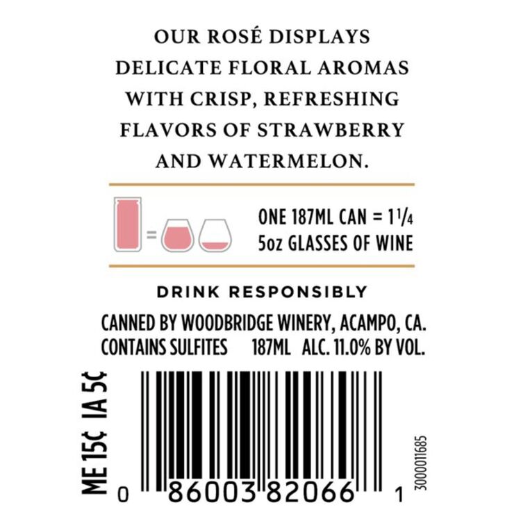 Woodbridge Rose Wine California - 187ML