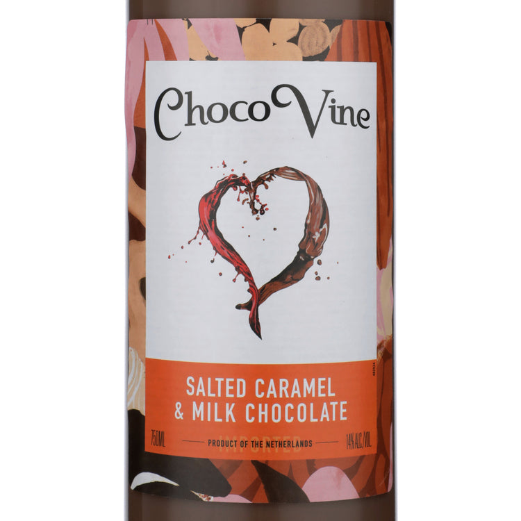 Chocovine Salted Caramel & Milk Chocolate Holland - 750ML - Front Label