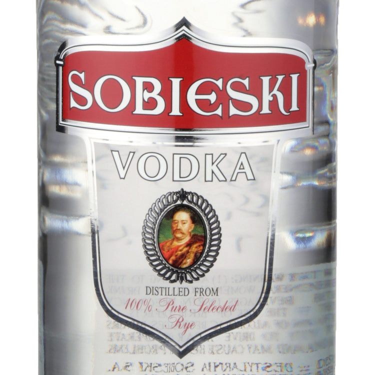 Sobieski Vodka 80 - 1.0L - Front Label