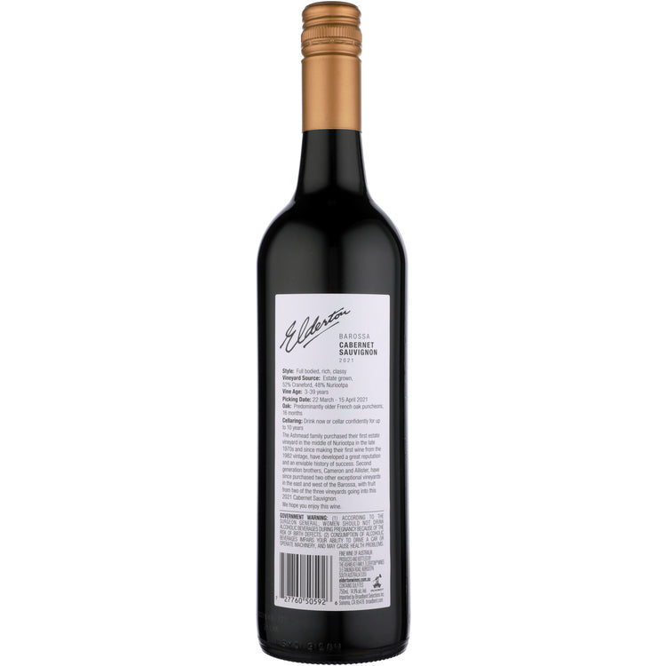 Elderton Cabernet Sauvignon Barossa Valley 2021 - 750ML