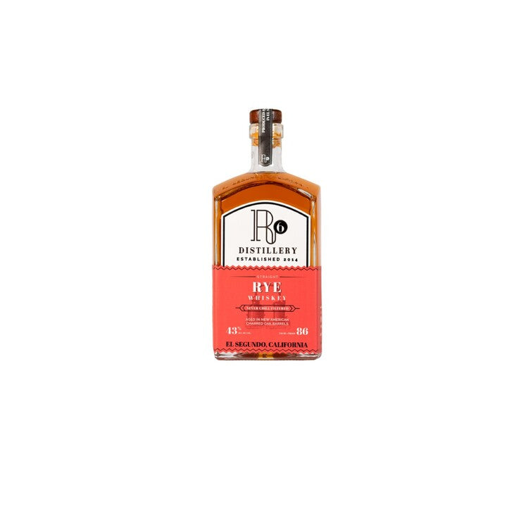 R6 Distillery Straight Rye Whiskey 4 Yr 86 - 750ML