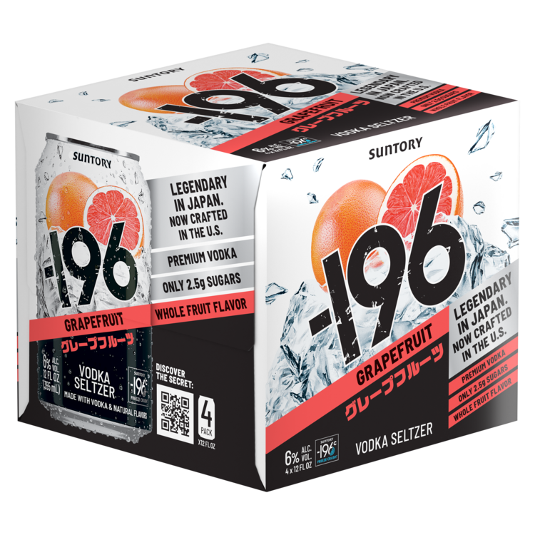 -196 Grapefruit Vodka Soda & Grapefruit Cocktail 12 - 355ML