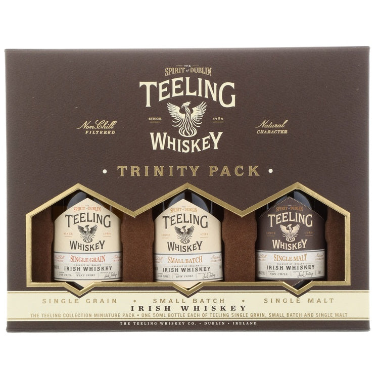 Teeling Irish Whiskey Combo 6 Each Small Batch 92, Single Grain 92 & S - 50ML