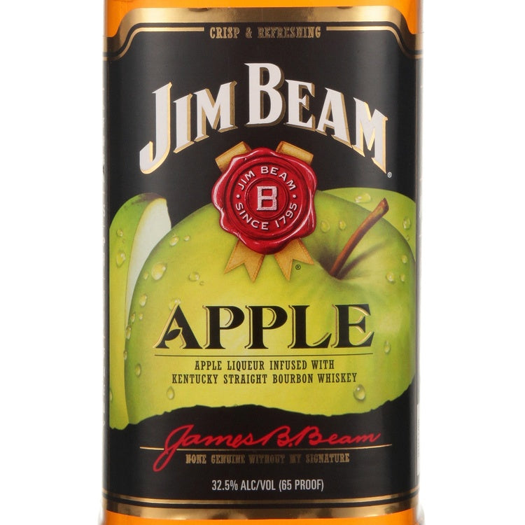 Jim Beam Apple Flavored Whiskey 65 - 1.0L - Front Label