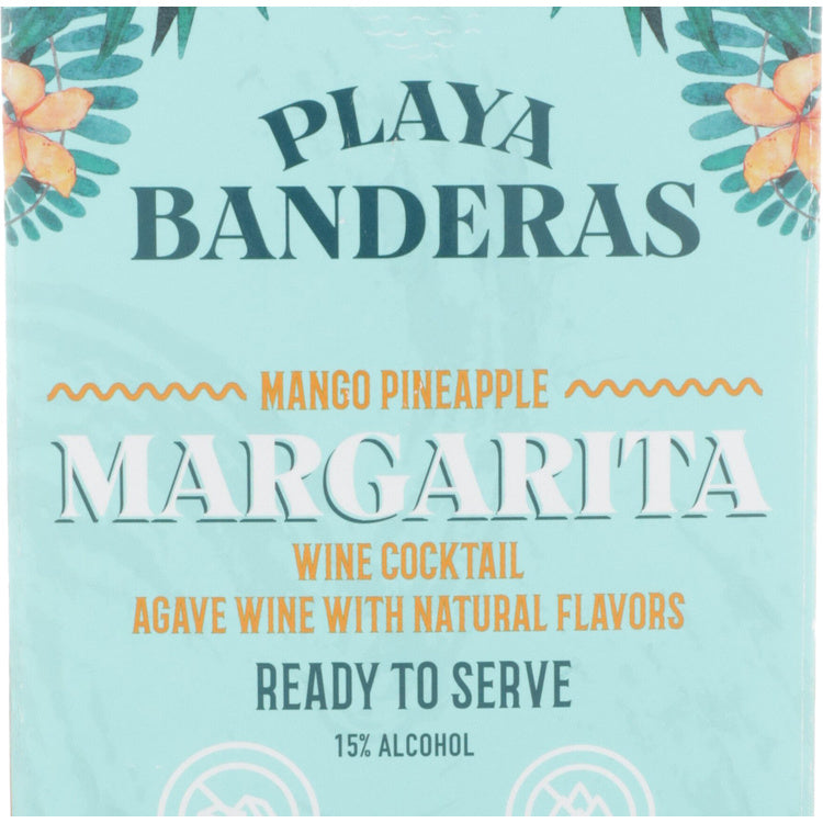 Playa Banderas Spicy Mango Margarita Wine Based Cocktail - 1.5L - Front Label