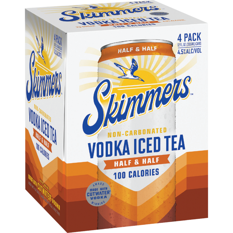 Skimmers Vodka Iced Tea Half & Half Cocktail 9 - 12 Z - Front