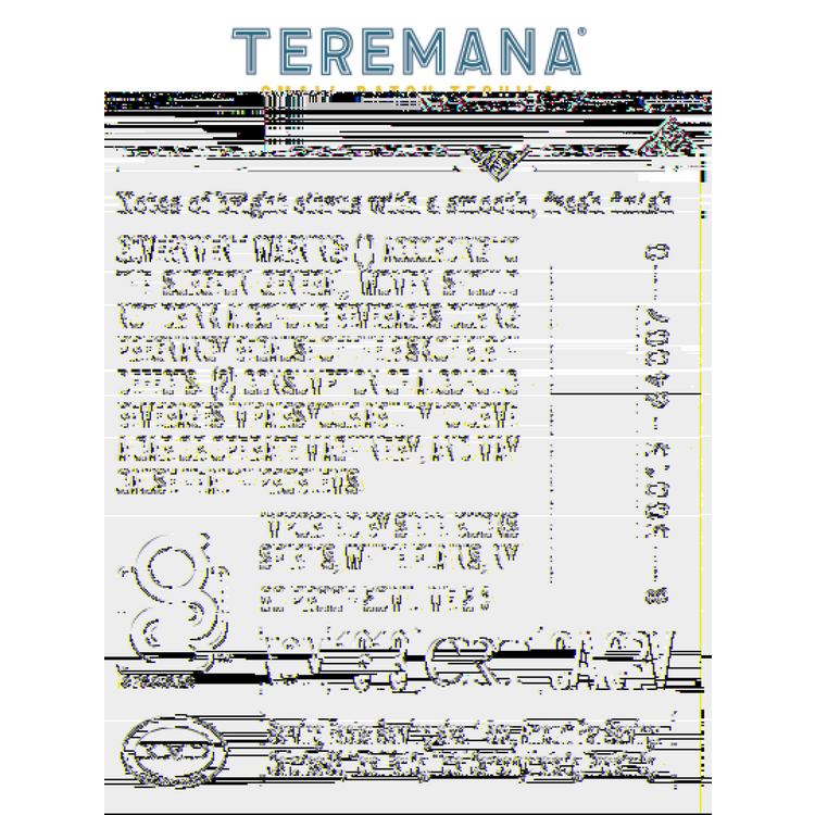 Teremana Tequila Blanco Small Batch 80 - 50ML - Back Label