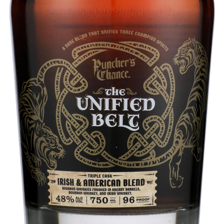 Puncher's Chance Blended Bourbon The Unified Belt 96 - 750ML - Front Label
