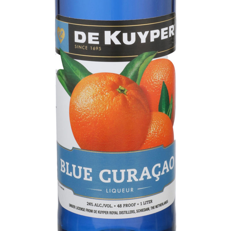 Dekuyper Curacao Blue 48 - 1.0L - Front Label