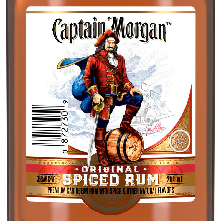 Captain Morgan Spiced Rum Original Real Madagascar Vanilla 70 - 200ML