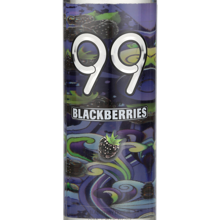 99 Brand Blackberry Schnapps 99 - 750ML - Front Label