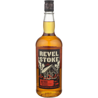 Revel Stoke Cinnamon Flavored Whiskey Hot Box 70 - 1.0L - Front