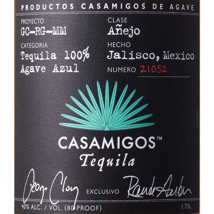 Casamigos Tequila Anejo 80 - 1.75L - Front Label