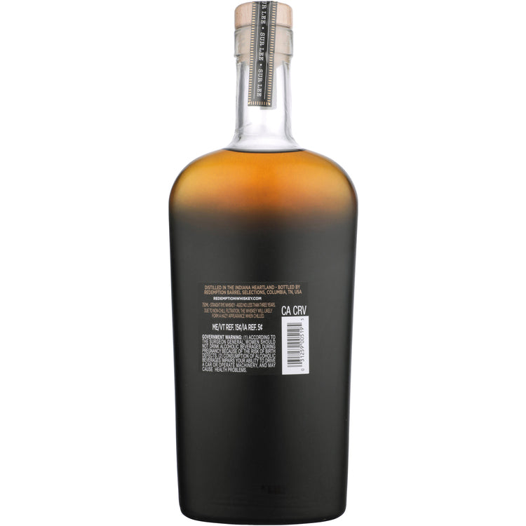 Redemption Straight Rye Whiskey Sur Lee Specialty Series 94 - 750ML - Back