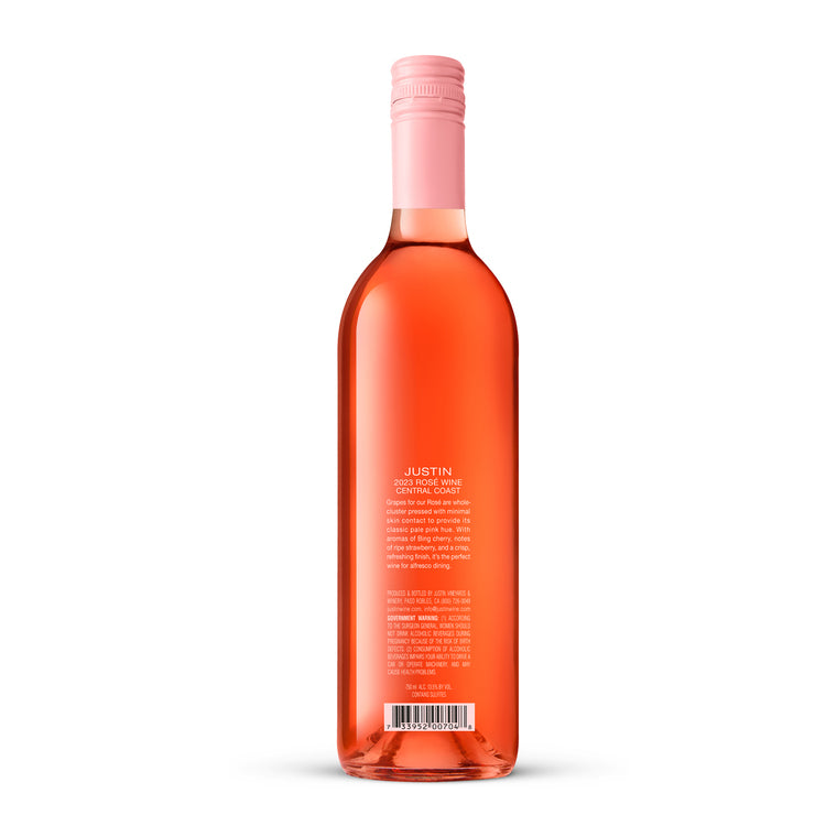Justin Rose Wine Central Coast 2024 - 750ML - Back