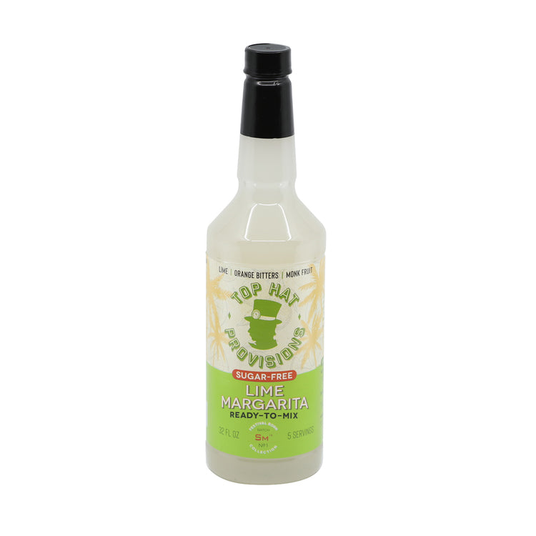 Top Hat Sugar Free Lime Margarita Mix - 32 Z - Front