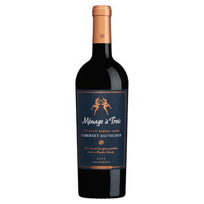 Menage A Trois Cabernet Sauvignon Aged 3 Months In Bourbon Barrels Lim - 750ML - Front