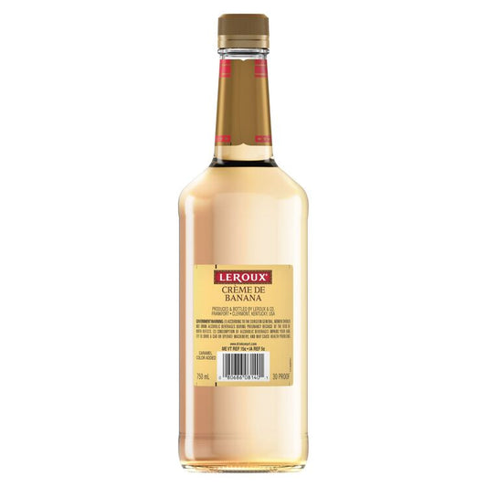 Leroux Creme De Banana 50 - 750ML - Back
