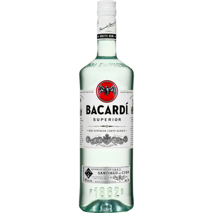 Bacardi Light Rum Superior 80 - 1.0L - Front
