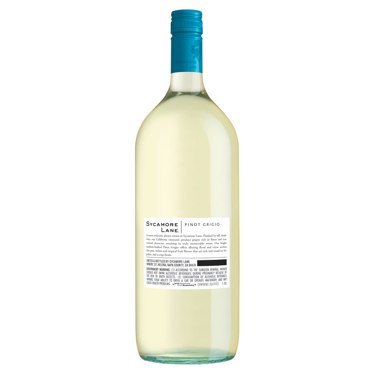 Sycamore Lane Pinot Grigio California - 1.5L - Back