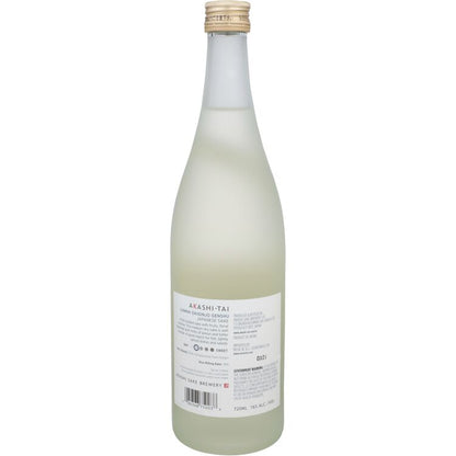 Akashi Tai Junmai Daiginjo Genshu Sake - 720ML - Back