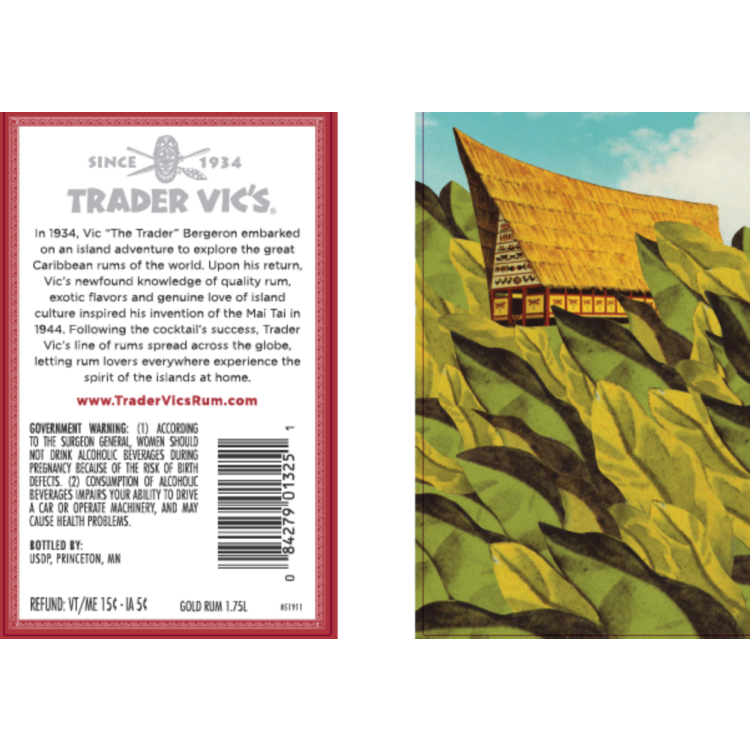 Trader Vic'S Gold Rum 80 - 1.75L
