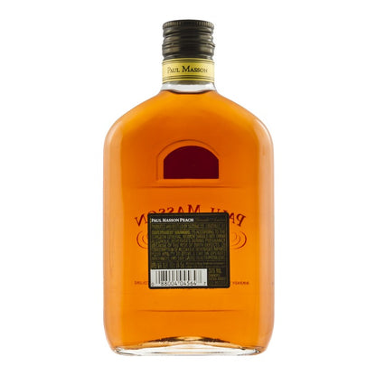 Paul Masson Peach Flavored Brandy Grande Amber 54 - 375ML - Back