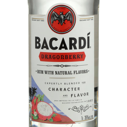 Bacardi Dragon Berry Flavored Rum 70 - 1.0L - Front Label
