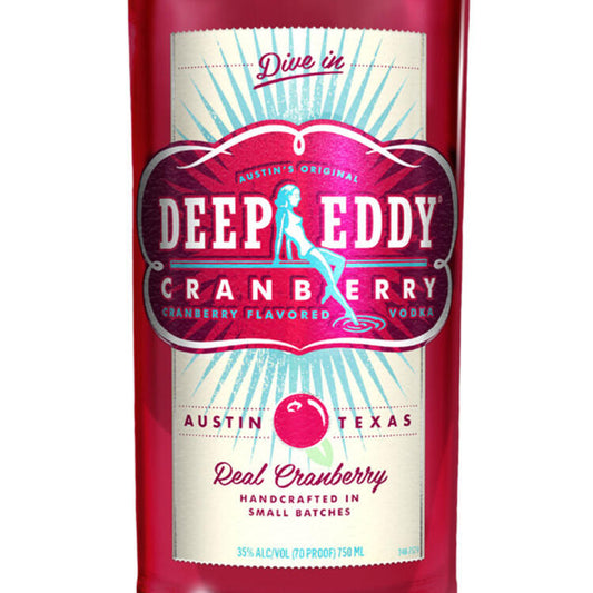 Deep Eddy Cranberry Flavored Vodka 70 - 1.75L - Front Label