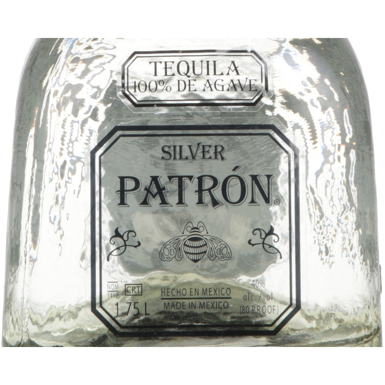 Patron Tequila Patron Silver 80 - 1.75L - Front Label