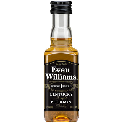 Evan Williams Straight Bourbon Black Label 86 - 50ML - Front