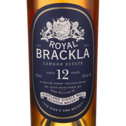 Royal Brackla Single Malt Scotch Sherry Cask Finish Oloroso 12 Yr 92 - 750ML - Front Label