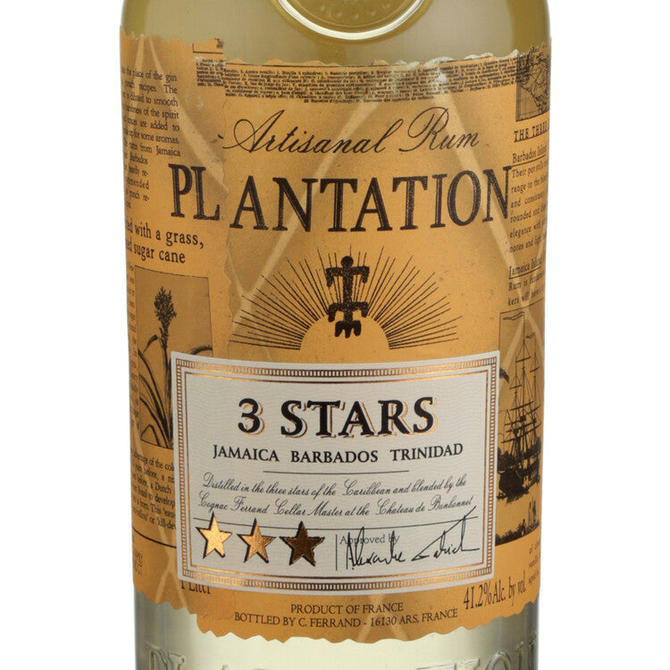 Planteray Light Rum 3 Stars 82.4 - 1.0L - Front Label