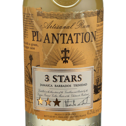 Planteray Light Rum 3 Stars 82.4 - 1.0L - Front Label