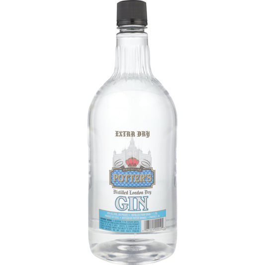 Potter's London Dry Gin 80 - 1.75L - Front