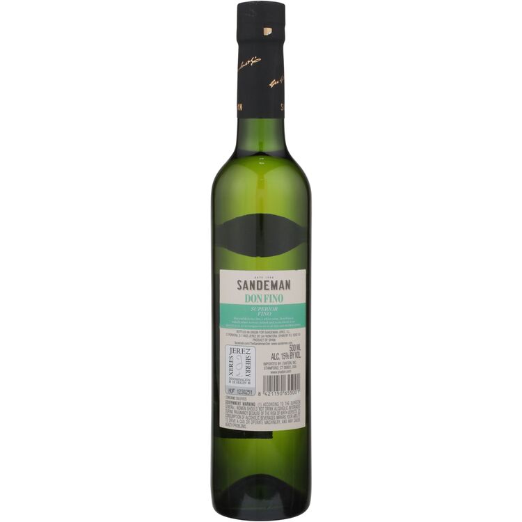 Sandeman Sherry Superior Fino Don Fino - 500ML - Back
