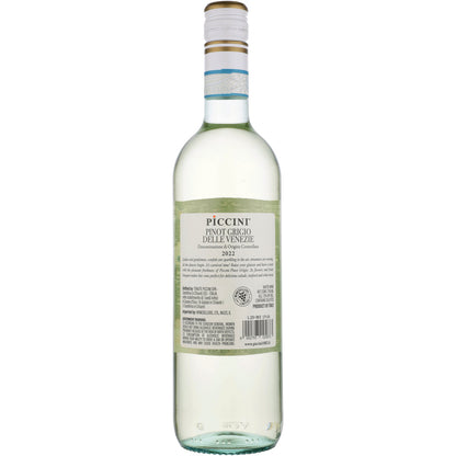 Piccini Pinot Grigio Delle Venezie - 750ML - Back