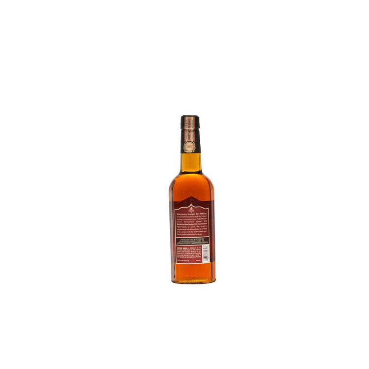 Rittenhouse Straight Rye Whiskey Bottled In Bond 100 - 750ML - Back
