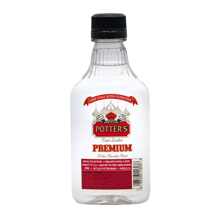 Potter's Vodka 80 - 200ML - Front