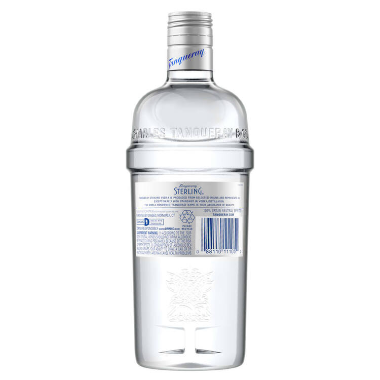 Tanqueray Vodka Sterling 80 - 750ML - Back