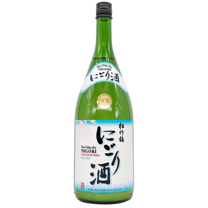 Sho Chiku Bai Junmai Nigori Sake - 1.5L - Front